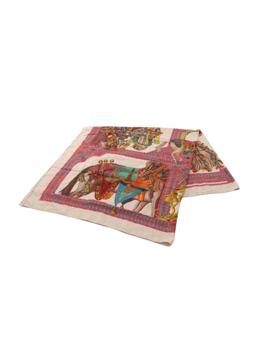 Hermes Scarf Carre Geant 140 la Danse du Cheval Marwari Silk